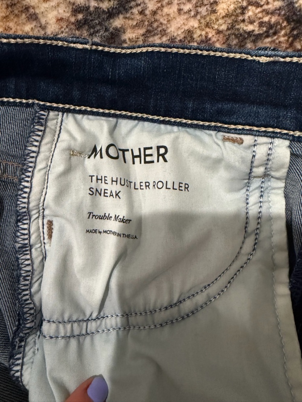 MOTHER Hustler Roller Sneak High-Rise Wide-Leg Flare Jeans in Troublemaker - Picture 8 of 9